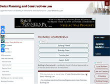 Tablet Screenshot of building-law.ch